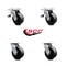 Service Caster 5 Inch Glass Filled Nylon Swivel Caster Set Roller Bearing 2 Total Lock Brake SCC-TTL30S520-GFNR-2-S-2 - alternate 3